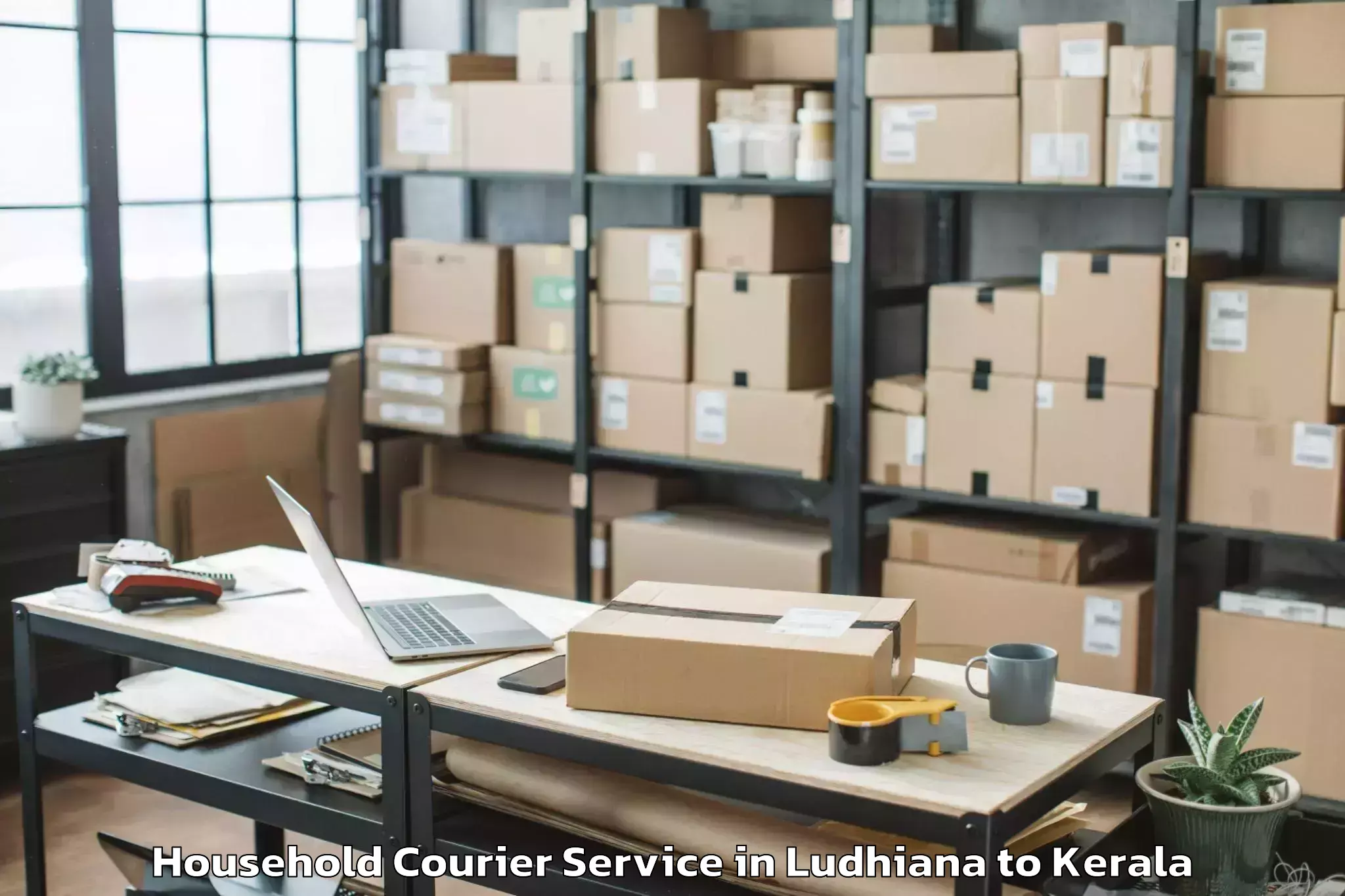 Book Ludhiana to Kozhenchery Household Courier Online